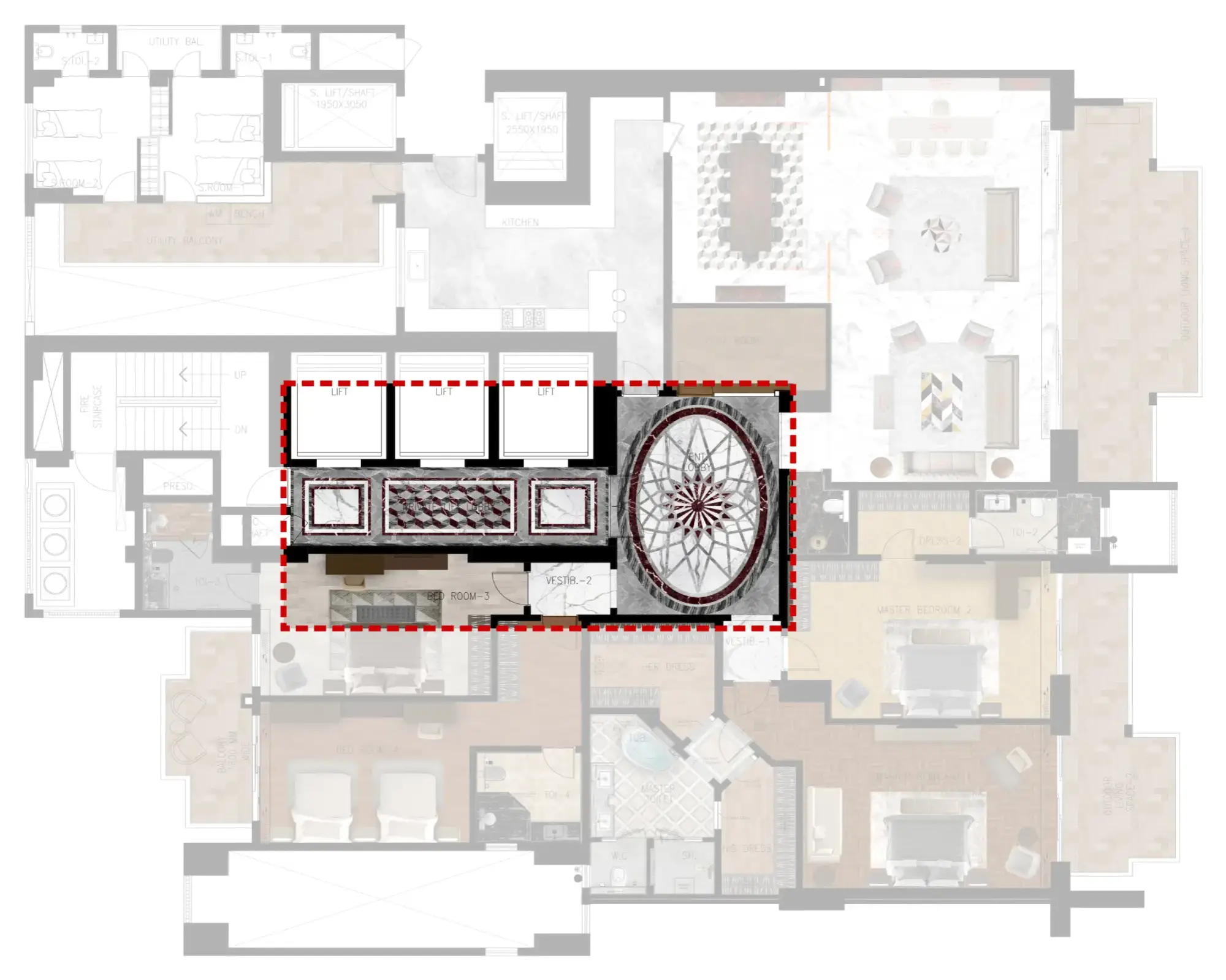 06-lift lobby & entrance foyer flooring 02