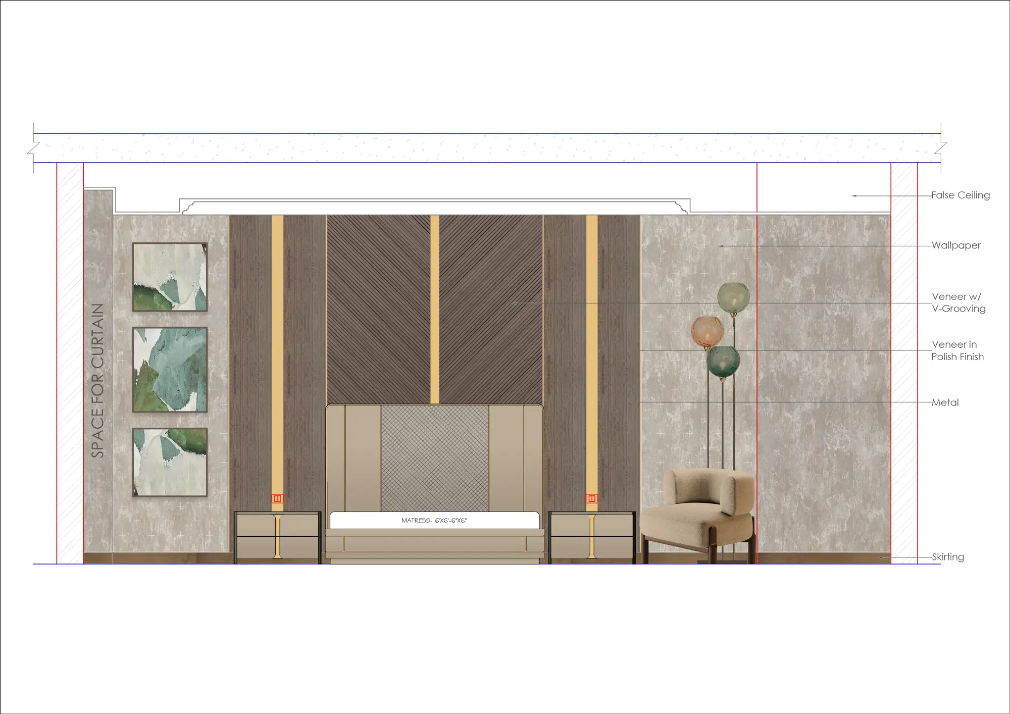 bed wall elevation 02